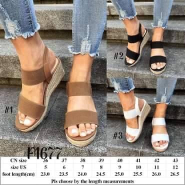 PRE-ORDER Ladies Wedge Sandals-(6/9)
