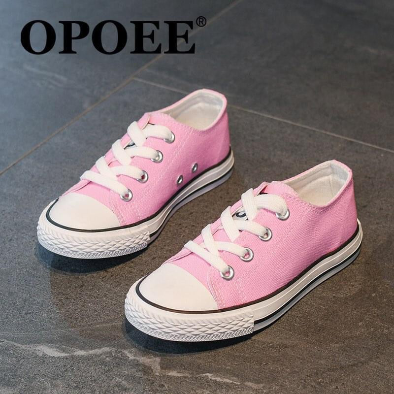 PRE-ORDER Kid’s Low Rise Colored Canvas Shoes #3-(3/1)